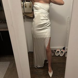 cinq a sept -  white strapless maxi dress